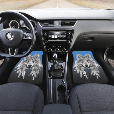 Spirit Animal Wolf Car Floor Mats Getbrewtaps.com