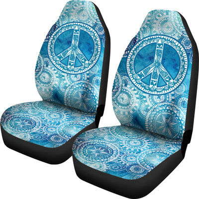 Blue Peace Mandala Car Seat Covers Getbrewtaps.com