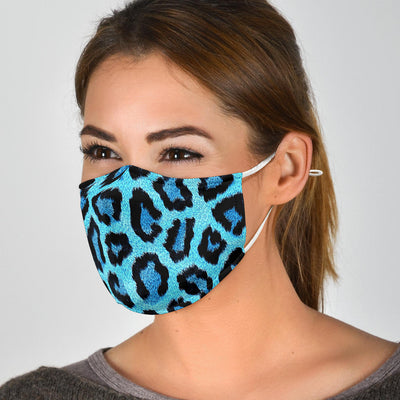 Blue Leopard Print Mask Mask Getbrewtaps.com