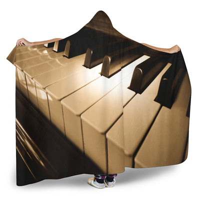 Piano Music Hooded Blanket Getbrewtaps.com