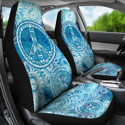 Blue Peace Mandala Car Seat Covers Getbrewtaps.com