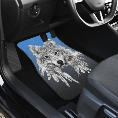 Spirit Animal Wolf Car Floor Mats Getbrewtaps.com