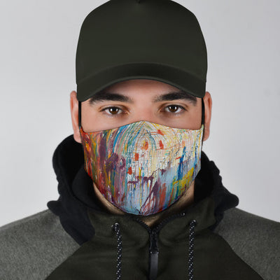 Adjustable Impressionistic Face Mask with 5 Layer Filters Getbrewtaps.com