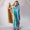Blue Peace Mandala Hooded Blanket Getbrewtaps.com