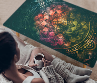 HandCrafted Chakra Mandala Coffee Table Getbrewtaps.com