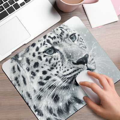 Snow Leopard Mousepad Getbrewtaps.com