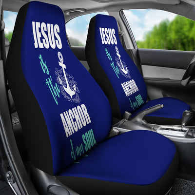 NP Jesus Is The Anchor Car Seat Cover Getbrewtaps.com