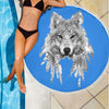 Wolf Spirit Animal Beach Towel Getbrewtaps.com