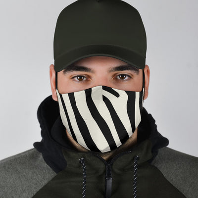 Zebra Print Adjustable Face Mask Getbrewtaps.com
