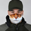 Brown and White Cat Face Mask Getbrewtaps.com