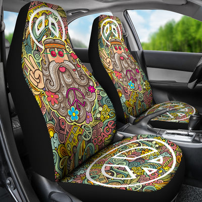 Love Peace Hippie Car Seat Covers Getbrewtaps.com