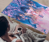 HandCrafted Pink Liquid Abstract Coffee Table Getbrewtaps.com