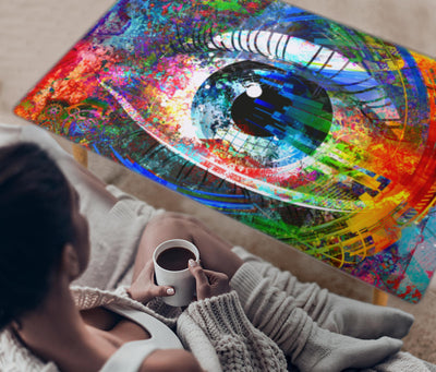 HandCrafted Abstract Digital eye Coffee Table Getbrewtaps.com