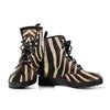 Zebra - Vegan Leather Boots Getbrewtaps.com