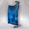Wolf Blue Moon Plush Lined Wearable Hooded Blanket Getbrewtaps.com