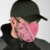 Adjustable Perfectly Peachy Bandana Face Mask with 5 Layer Filters Getbrewtaps.com