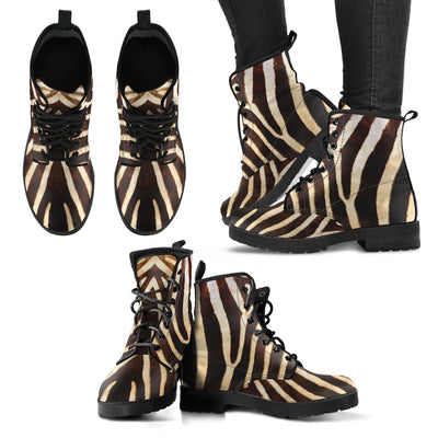 Zebra - Vegan Leather Boots Getbrewtaps.com