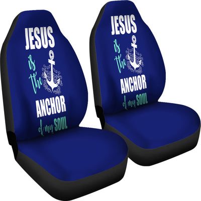 NP Jesus Is The Anchor Car Seat Cover Getbrewtaps.com