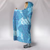 Blue Mandala Elephant Hooded Blanket Getbrewtaps.com
