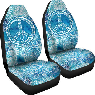Blue Peace Mandala Car Seat Covers Getbrewtaps.com