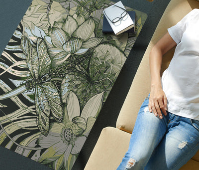 HandCrafted Lotus Dragonfly Coffee Table Getbrewtaps.com