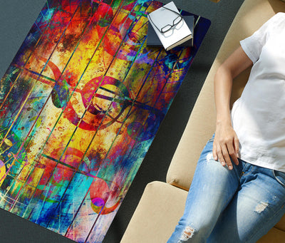 HandCrafted Abstract Musical Notes Coffee Table Getbrewtaps.com