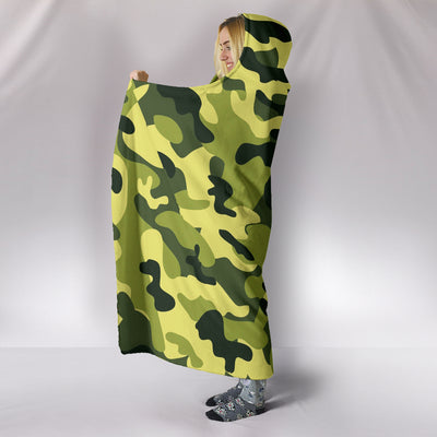 Camouflage Green Hooded Blanket Getbrewtaps.com