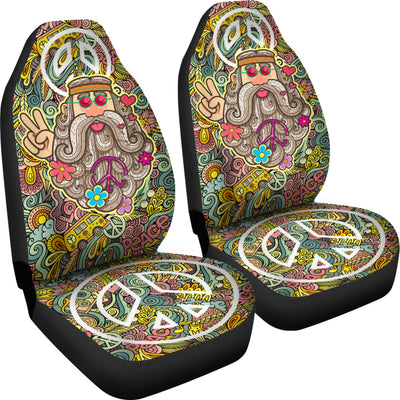 Love Peace Hippie Car Seat Covers Getbrewtaps.com