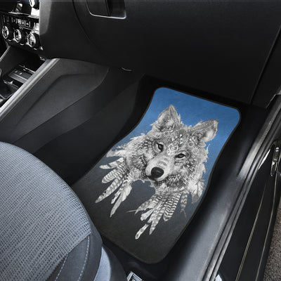 Spirit Animal Wolf Car Floor Mats Getbrewtaps.com
