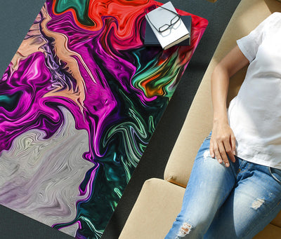 HandCrafted Abstract Psychedelic Art Coffee Table Getbrewtaps.com