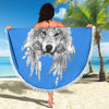 Wolf Spirit Animal Beach Towel Getbrewtaps.com