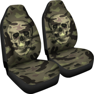 Camo Skull Car Seat Covers Camouflage with Skulls Getbrewtaps.com