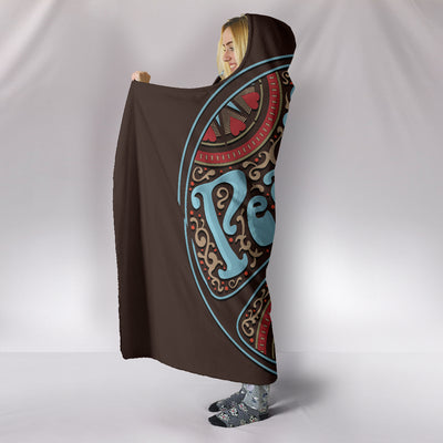Peace Hippie Love Hooded Blanket Getbrewtaps.com