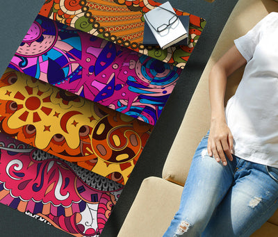 HandCrafted Abstract Colorful Art Coffee Table Getbrewtaps.com