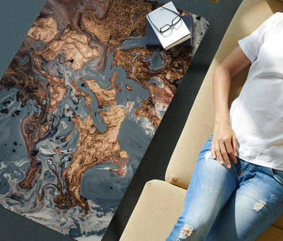 HandCrafted Abstract Gold Gradient Coffee Table Getbrewtaps.com