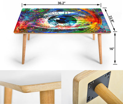 HandCrafted Abstract Digital eye Coffee Table Getbrewtaps.com