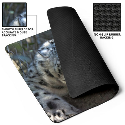 White Leopard Mousepad Getbrewtaps.com