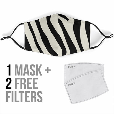 Zebra Print Adjustable Face Mask Getbrewtaps.com