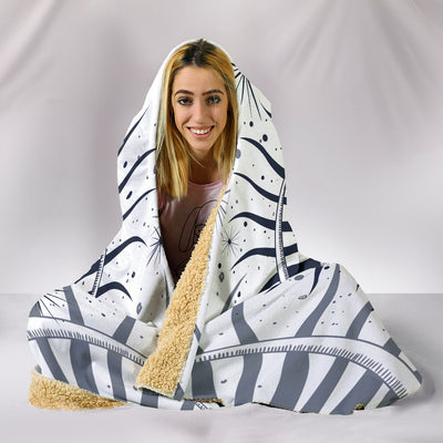 Black White Sun and Moon Hooded Blanket Getbrewtaps.com