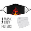 Adjustable Flame Bandana Face Mask Getbrewtaps.com