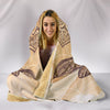 Beige Dragonfly Mandala Hooded Blanket Getbrewtaps.com