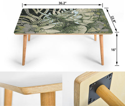 HandCrafted Lotus Dragonfly Coffee Table Getbrewtaps.com