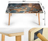 HandCrafted Abstract Gold Gradient Coffee Table Getbrewtaps.com