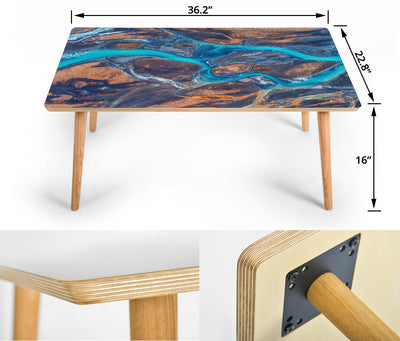 HandCrafted Icelandic River Coffee Table Getbrewtaps.com