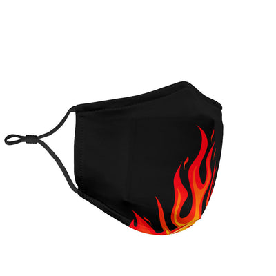 Adjustable Flame Bandana Face Mask Getbrewtaps.com