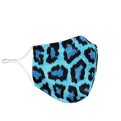 Blue Leopard Print Mask Mask Getbrewtaps.com